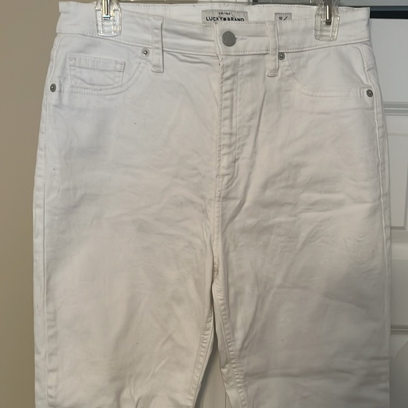 Lucky Brand White Brigette High Rise Skinny Jeans- Size 10/30 - Picture 2 of 14